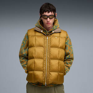 MMQ Pertex Puffer Vest Men, Honey Butter, extralarge