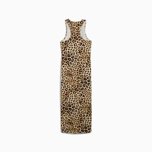 Robe ajustée à imprimé sur l’ensemble LEO LUXE Femme, Alpine Snow, extralarge