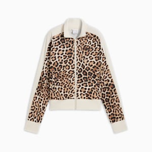 Veste de survêtement courte à imprimé intégral T7 LEO LUXE Femme, Alpine Snow, extralarge