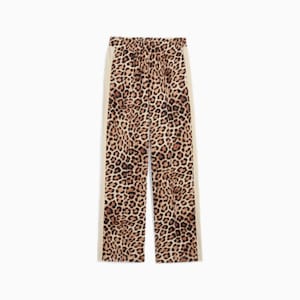 T7 LEO LUXE Women's All-Over Print Straight Pants, Alpine Snow, extralarge