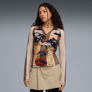 PUMA x KIDSUPER Long Sleeve Women's Jersey, Flat Bronze-AOP, extralarge-IND