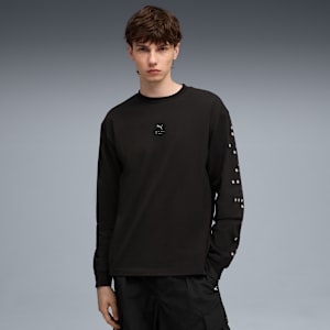 GRAPHIC Long Sleeve Top Men, PUMA Black, extralarge
