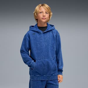 PUMA x SONIC THE HEDGEHOG Big Kids' Graphic Hoodie, Clyde Royal, extralarge