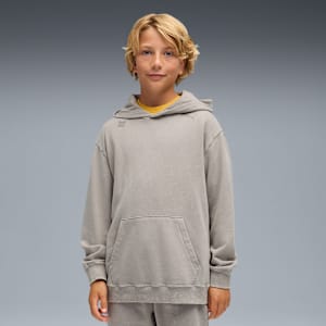 PUMA x SONIC THE HEDGEHOG Graphic Hoodie Youth, Smokey Gray, large-GBR