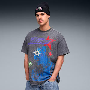 Melo Star Vision Graphic Tee Men, Dusky Gray, extralarge