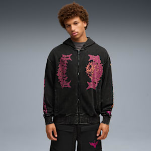 Lamelo Ball Supernova Men's Zip-Up Hoodie, PUMA Black, extralarge