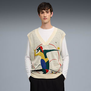 Special Items Knit Vest Men, Alpine Snow, extralarge