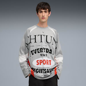 Nine To Five LS Jersey Unisex, Gray Echo, extralarge