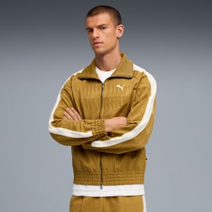 The NeverWorn VI T7 Track Jacket Men, Honey Butter-AOP, extralarge