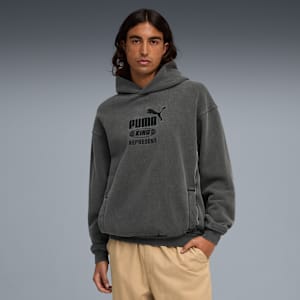 PUMA x REPRESENT Hoodie Men, Flat Dark Gray, extralarge