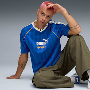 KING Relaxed Football Jersey Unisex, Mountain Blue, extralarge