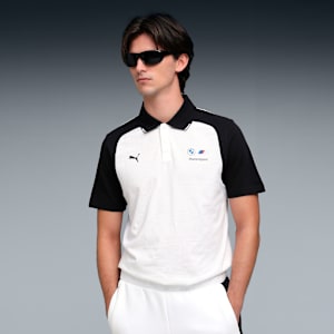 BMW MMS Men's Cotton Regular Fit Polo, PUMA White, extralarge-IND
