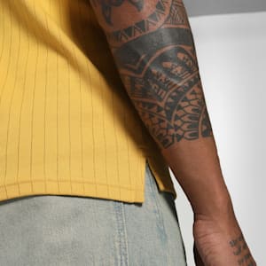 Premium Essentials Ribbed Polo, Archive Gold, extralarge-IND
