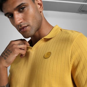 Premium Essentials Ribbed Polo, Archive Gold, extralarge-IND