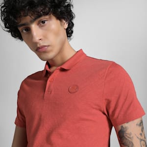 Men's Premium Essential Jacquard Polo, Red Fire, extralarge-IND