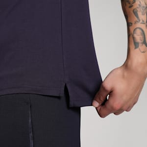 Men's Premium Essential Zippered Polo, New Navy, extralarge-IND