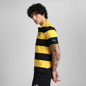 SUPER Men's Striper Polo, Sun Ray Yellow, extralarge-IND
