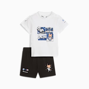 BMW M Motorsport Essentials Short Sleeve Set Toddlers, PUMA White, large
