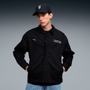 Ferrari Lifestyle Men's Relaxed Fit Motorsport Jacket, PUMA Black, extralarge-IND