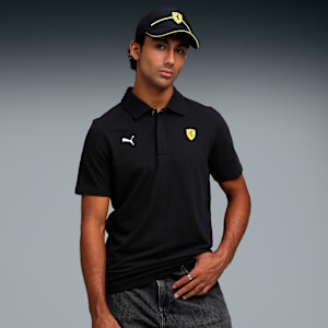 Ferrari Sportswear Men's Regular Fit Polo, PUMA Black, extralarge-IND