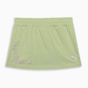 FLOWER FARM Youth Girl's Above-Knee Casual Skirt, Pistachio Green, extralarge-IND