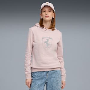 Scuderia Ferrari Women's Fleece Motorsport Hoodie, Mauve Mist, extralarge