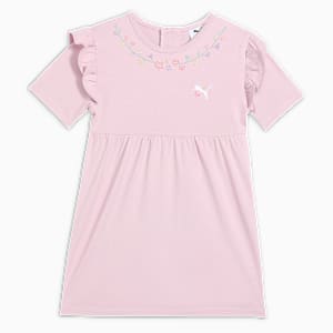 FLOWER FARM Youth Girl's Knee-Length Casual Dress, Rose Mauve, extralarge-IND
