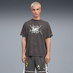 Points In The Paint Tee Unisex, Dusky Gray, large