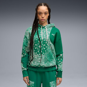 Shooting Stars Hoodie Women, Wild Green, extralarge