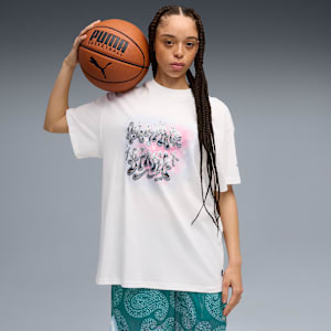 S. Stars Oversized Tee I Unisex, PUMA White, extralarge