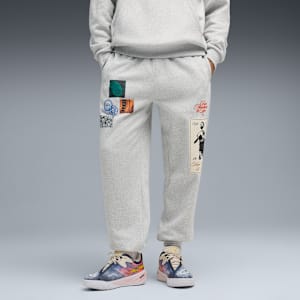 Hooptopia Graphic Sweat Men, Light Gray Heather, extralarge