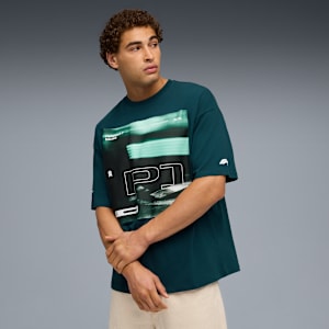 F1 Lifestyle Racing Tee Men, Green Terrain, extralarge