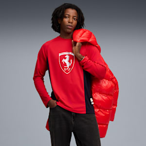Scuderi Ferrari HP Lifestyle Long Sleeve Tee Men, Rosso Corsa, extralarge