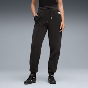 Pantalon en molleton taille haute HER Femme, PUMA Black, extralarge