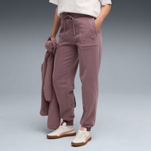 Her Women's High-Waist Sweatpants, Raisin, extralarge