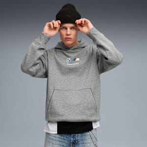 BMW M Motorsport Essentials Fleece Hoodie Men, Medium Gray Heather, extralarge-GBR