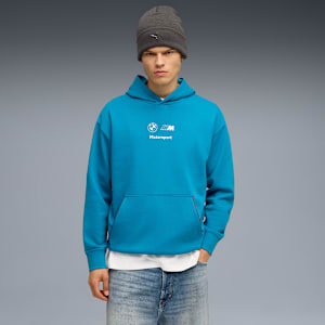 BMW M Motorsport Essentials Fleece Hoodie Men, Tropical Blue, extralarge-GBR
