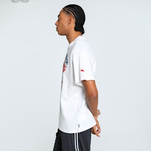 Paris Pardon My French Men's Oversized Basketball Tee, PUMA White, extralarge-IND