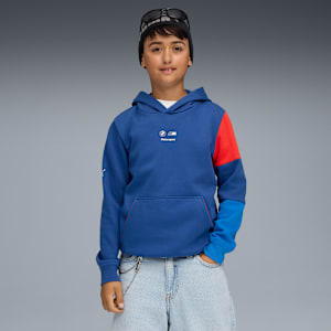 BMW M Motorsport Kids Essentials Hoodie Youth, Pro Blue-M Color, extralarge