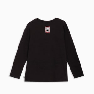 ユニセックス NEKO-san x DYLAN グラフィック 長袖 Tシャツ, PUMA Black, extralarge-JPN