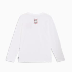 ユニセックス NEKO-san x DYLAN グラフィック 長袖 Tシャツ, PUMA White, extralarge-JPN
