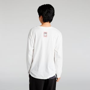 ユニセックス NEKO-san x DYLAN グラフィック 長袖 Tシャツ, PUMA White, extralarge-JPN