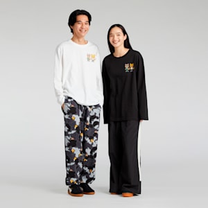 ユニセックス NEKO-san x DYLAN グラフィック 長袖 Tシャツ, PUMA White, extralarge-JPN