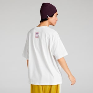 ユニセックス NEKO-san x DYLAN プーマ グラフィック オーバー 半袖 Tシャツ, PUMA White, extralarge-JPN