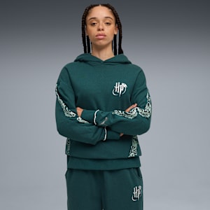 PUMA HOOPS x HARRY POTTER™ Hoodie Women, Green Terrain-heather, extralarge