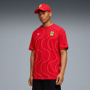 Scuderia Ferrari HP Monza Men's Tee, Rosso Corsa, extralarge-IND
