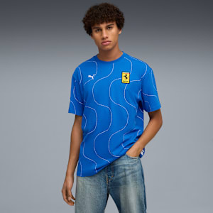 Scuderia Ferrari HP Monza Men's Tee, Steer Blue, extralarge-IND