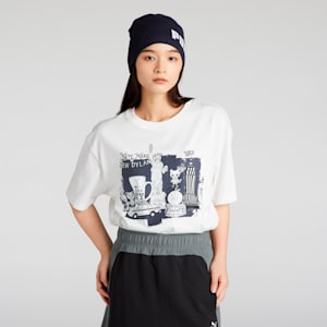 ユニセックス NEKO-san x DYLAN NY グラフィック 半袖 Tシャツ, PUMA White, extralarge-JPN