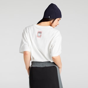ユニセックス NEKO-san x DYLAN ワンポイント 半袖 スリム Tシャツ, PUMA White, extralarge-JPN