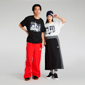 ユニセックス NEKO-san x DYLAN ワンポイント 半袖 スリム Tシャツ, PUMA White, extralarge-JPN